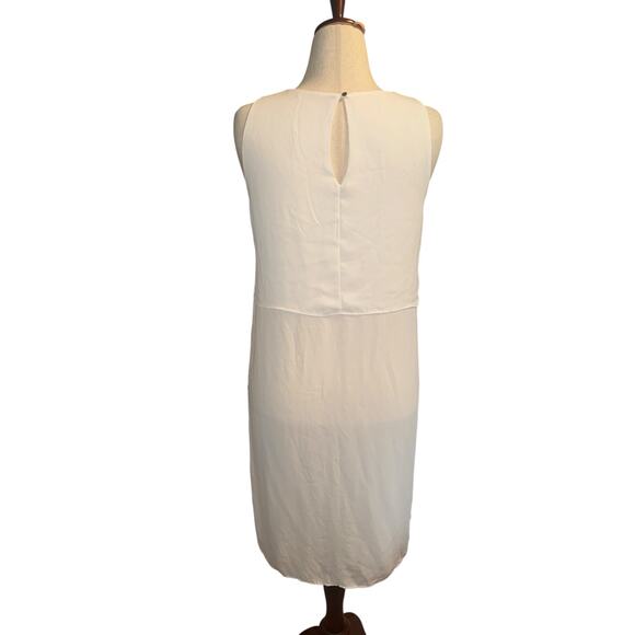 White sheer tunic with side slits - Picture 4 of 8